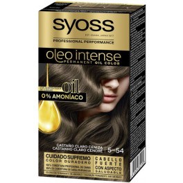 Syoss Olio Intense Tinte Sin Amoniaco 5.54-castaño Claro Ceniza 5 Mujer