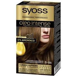 Syoss Olio Intense Ammonia-Free Dye 5.86-Karamell Kastanie 5 Stück Frau