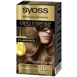 Syoss Olio Intense Dye Ohne Ammoniak 6,80 Karamellblond 5 Stück Frau