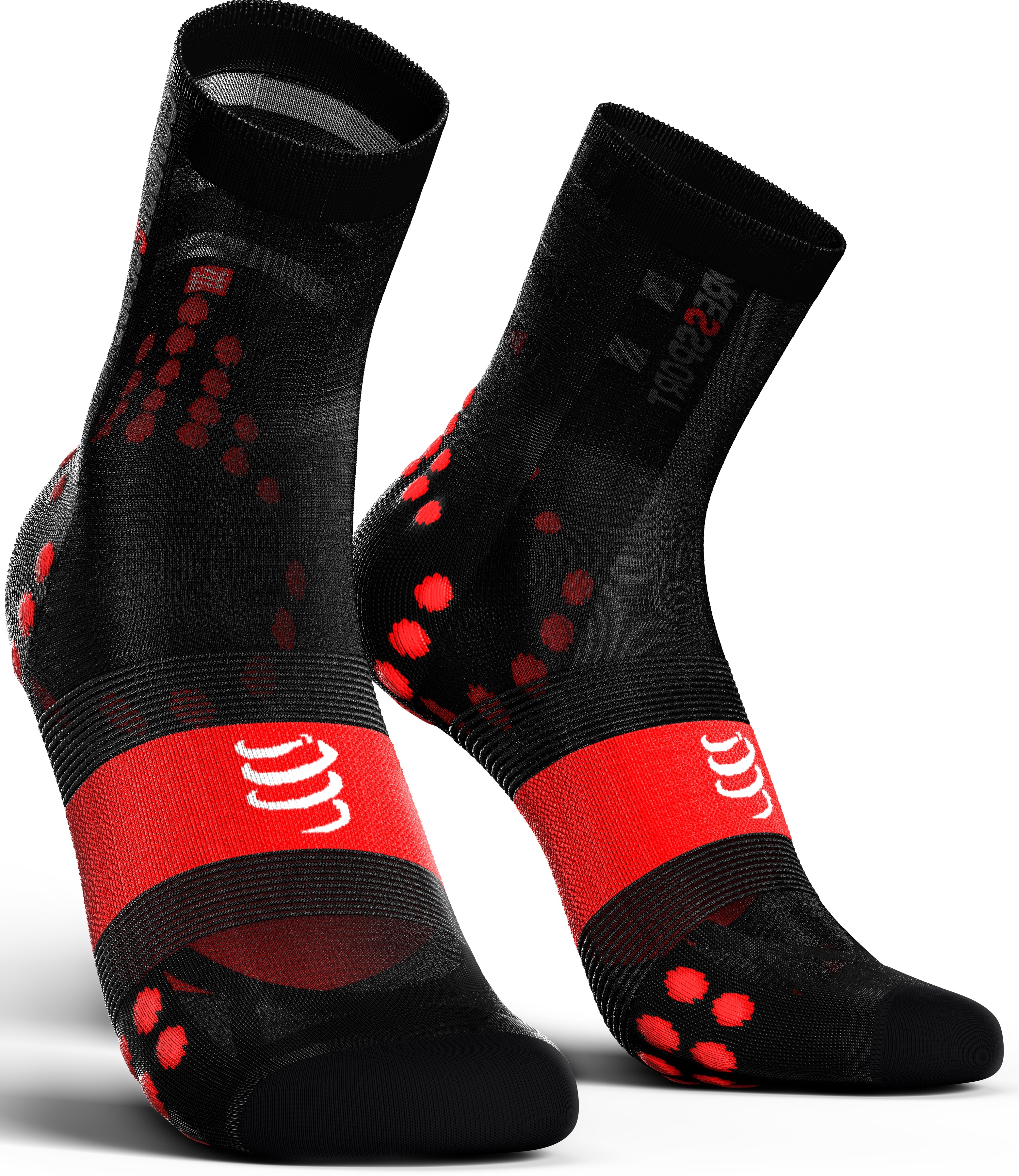 Compressport Calcetines Pro Racing Socks V3.0 Ultra Light Bike Negro-Rojo Compressport Calcetines Pro Racing Socks V3.0 Ultra Light Bike Negro-Rojo