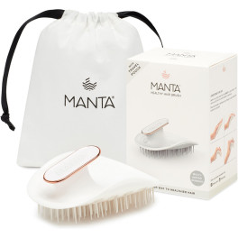 Manta Healthy Hair Brush Ultra Gentle White-rose Gold 1 Piezas Unisex