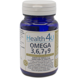 H4u Omega 3 6 7 Y 9 60 Cápsulas Blandas De 6582 Mg Unisex
