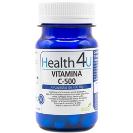 H4u Vitamina C-500 30 Cápsulas De 700 Mg Unisex