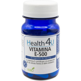 H4u Vitamina E-500 30 Cápsulas De 500 Mg Unisex