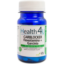 H4u Carblocker Faseolamina + Garcinia 30 Cápsulas De 550 Mg Unisex