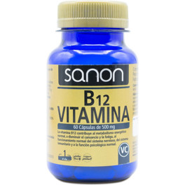 Sanon Vitamina B12 60 Cápsulas De 500 Mg Unisex