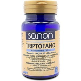 Sanon Triptófano+magnesio+vitaminas+melatonina 30 Comprimido Unisex