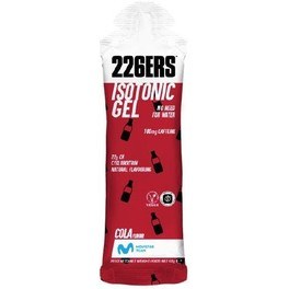 226ERS ISOTONIC GEL 1 gel x 60 Ml: Isotonic Energy Gel - Gluten Free - Vegan - With Cyclodextrin - 100mg Caffeine - Natural Flavors and Stevia - Truly Isotonic
