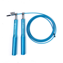 Quamtrax Stahl Springseil blau