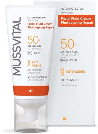 Mussvital Facial Fluid Cream Reparadora SPF 50+ 50 ml Mussvital Facial Fluid Cream Reparadora SPF 50+ 50 ml
