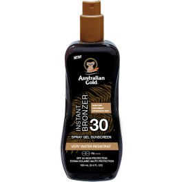 Australian Gold Sunscreen Spf30 Spray Gel Met Instant Bronzer 100 Ml Unisex