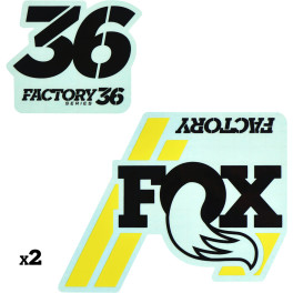 Fox Adhesivo 36 Factory Negra/amarilla 