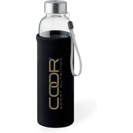 Frasco de vidro Coor Smart Nutrition da Amix 500 ml infusor capa preta