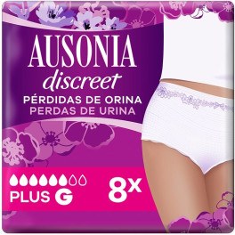 Ausonia Discreet Boutique Plus Tg Pantaloni 8 Unità Donna