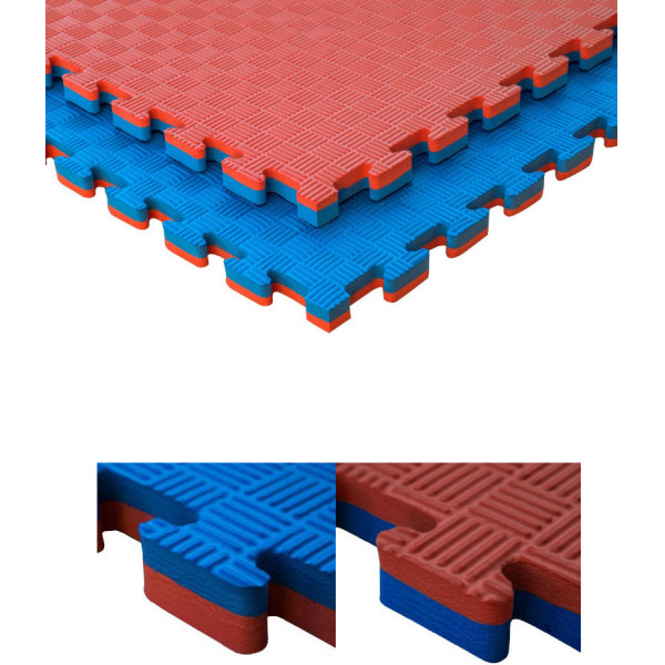 Grupo Contact Fitness Suelo Tatami Puzzle (color Rojo/azul