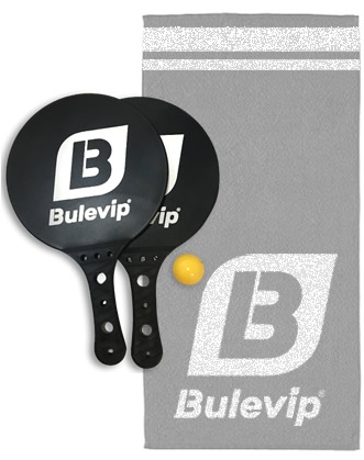 Pack Bulevip Toalla Gris+ Palas de Playa Pack Bulevip Toalla Gris+ Palas de Playa