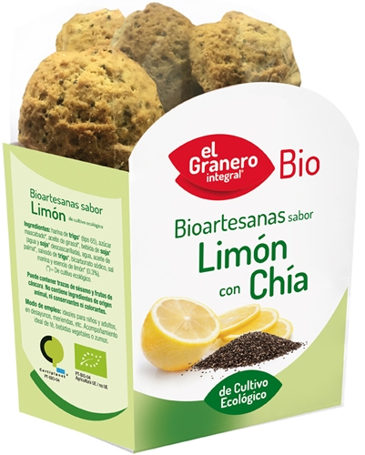 El Granero Integral Galletas Bioartesanas Limon con Chia 220 gr El Granero Integral Galletas Bioartesanas Limon con Chia 220 gr