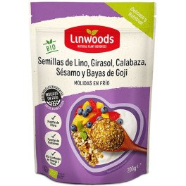 Linwoods Leinsamen - Sonnenblume - Kürbis - Sesam - Goji Bio 200 Gr