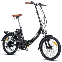 Moma Bikes Bicicleta Electrica Plegable Urbana Ebike-20 .2"- Aluminio Shimano 7v Bat. Ion Litio 36v 16ah