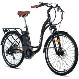 Moma Bikes Bicicleta Electrica Urbana Ebike-28.2 " Alu. Shimano 7v & Doble Freno Disco Hidraulicos Bat. Ion Litio 36v 16ah