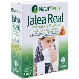 Naturtierra Jalea Real Vitamina C Y Propóleo 10 Ampollas Unisex