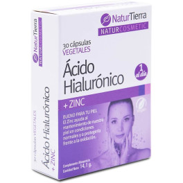Naturtierra ácido Hialurónico + Zinc 30 Caps Vegetales Unisex