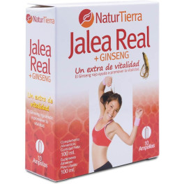 Naturtierra Jalea Real + Ginseng 10 Ampollas Unisex