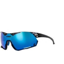 Eassun Gafas De Ciclismo Challenge (matt Black-black Spoiler/blue Revo Lens.)