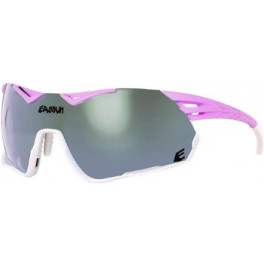 Eassun Gafas De Ciclismo Challenge (matt Pink-matt White Spoiler/silver Lens.)