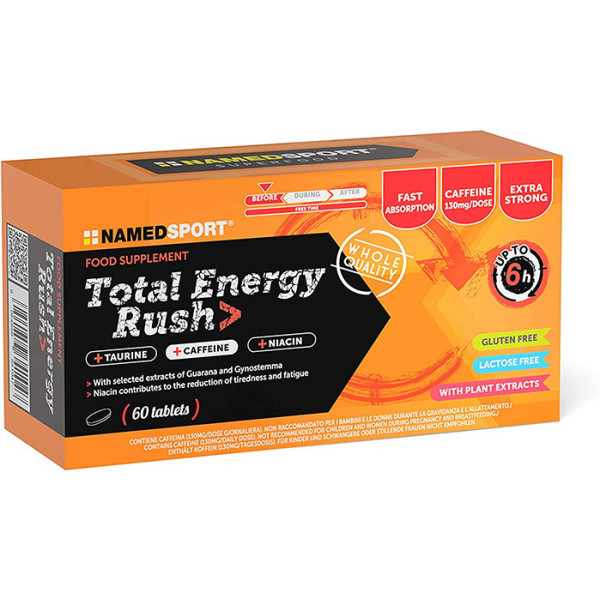 Namedsport Comprimidos Total Energy Rush Antes (60 Unidades)