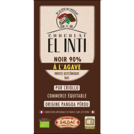 El Oro De Los Andes Chocolate Negro 90% Con Agave 100 Gr