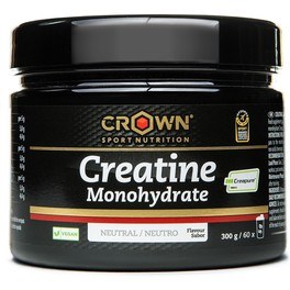 Crown Sport Nutrition Creatina Monohidratada Creapure 300g - Com certificação antidoping esportiva informada, livre de alérgenos