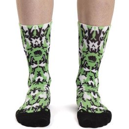 Ridefyl Calcetines Camouflage Green White - Verde/Blanco