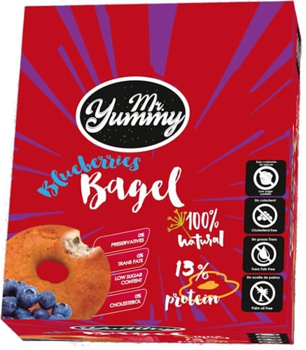 Mr. Yummy Bagel Rosquilla con Arandanos 60 gr Mr. Yummy Bagel Rosquilla con Arandanos 60 gr