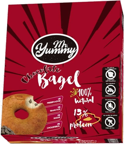 Mr. Yummy Bagel Rosquilla con Chocolate 60 gr Mr. Yummy Bagel Rosquilla con Chocolate 60 gr