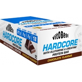 VitOBest Barritas Hardcore Bar con Glutamina y Creatina 18 barritas x 80 gr VitOBest Barritas Hardcore Bar con Glutamina y Creatina 18 barritas x 80 gr