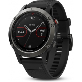 Garmin Fenix 5 Plata con Correa Negra Garmin Fenix 5 Plata con Correa Negra
