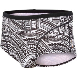 Zone3 Bañador Corto Men's Kona Speed Brief Shorts Estampado Tribal - Negro/blanco/naranja
