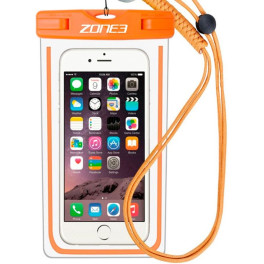 Zone3 Funda Impermeable Para Teléfono Waterproof Phone Pouch Transparente/naranja