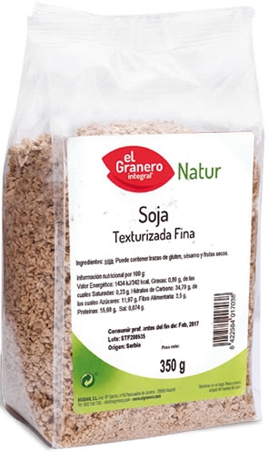 El Granero Integral Soja Texturizada Fina 350 gr El Granero Integral Soja Texturizada Fina 350 gr
