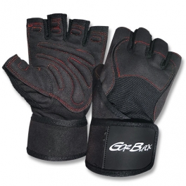 Gor Black Guantes Sintéticos Muñequera Negro/ Rojo Gor Black Guantes Sintéticos Muñequera Negro/ Rojo