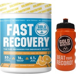 Pack REGALO Gold Nutrition Fast Recovery 600 gr + Bidon 500 ml