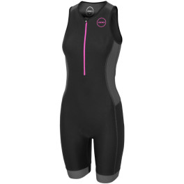 Zone3 Traje De Triatlón Women's Aquaflo Plus Trisuit Negro/gris/rosa Neon