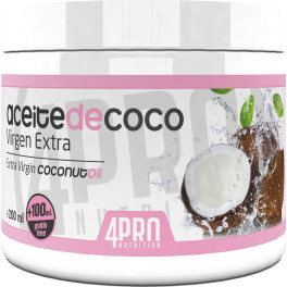 4-pro Nutrition Aceite De Coco Virgen Extra 200 Ml + 100 Ml Free