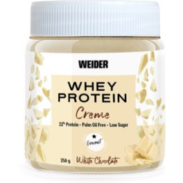 Weider Whey Protein White Spread 250 Gr - Witte Chocolade Crème 22% Eiwit / Suikerarm, Palmolievrij en Glutenvrij