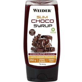 Weider Syrup Slim Choco 350 Gr - Sirope de Chocolate Cero Grasas y Cero Azúcares / Apto para veganos