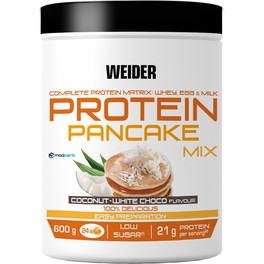 Weider Protein Pancake Mix 600 Gr - Tortitas de Harina de Avena Integral + Enriquecidas con Proteínas