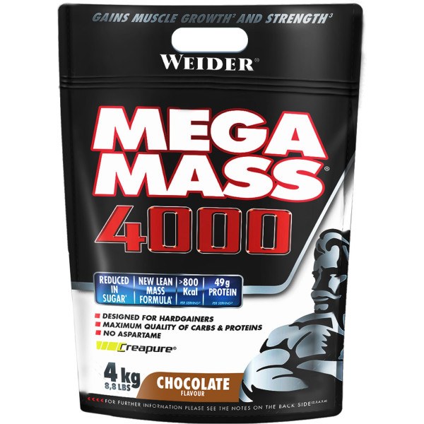 Weider Mega Mass 4000 4 Kg - Per la crescita muscolare