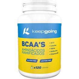 Verzweigtkettige Aminosäuren (BCAA) Kapseln zum Weitermachen 120 Kapseln