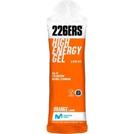 226ERS HIGH ENERGY GEL BCAA'S - 1 Gel x 60 ml - Glutenfreies Energiegel - Vegan - Mit Cyclodextrin - 1g BCAAs und 50g Kohlenhydrate